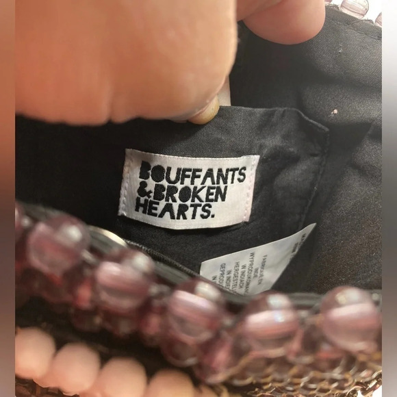 BOUFFANTS & BROKEN HEARTS Kendra Dandy Hand-Beaded Artisan Skull Bag NEW NWT - Picture 13 of 16